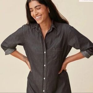 Grayson The Hero Button‎ Up Frank & Eileen Washed Black Size 2 (Small)